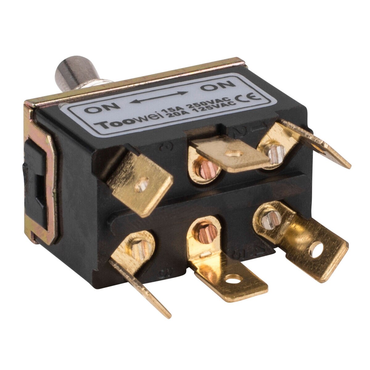 DPDT Heavy Duty Toggle Switch Spade Connectors